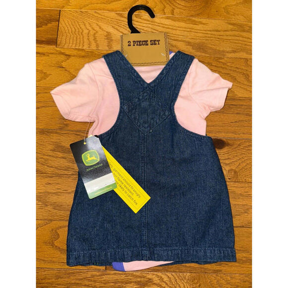 NWT John Deere size 6-9 months girl dress Blue Jean Jumper 6 9 Months - Picture 5 of 5